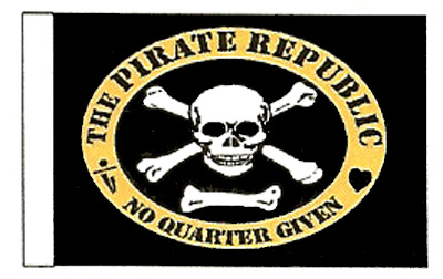 Pirate Republic 12"x18" Flag